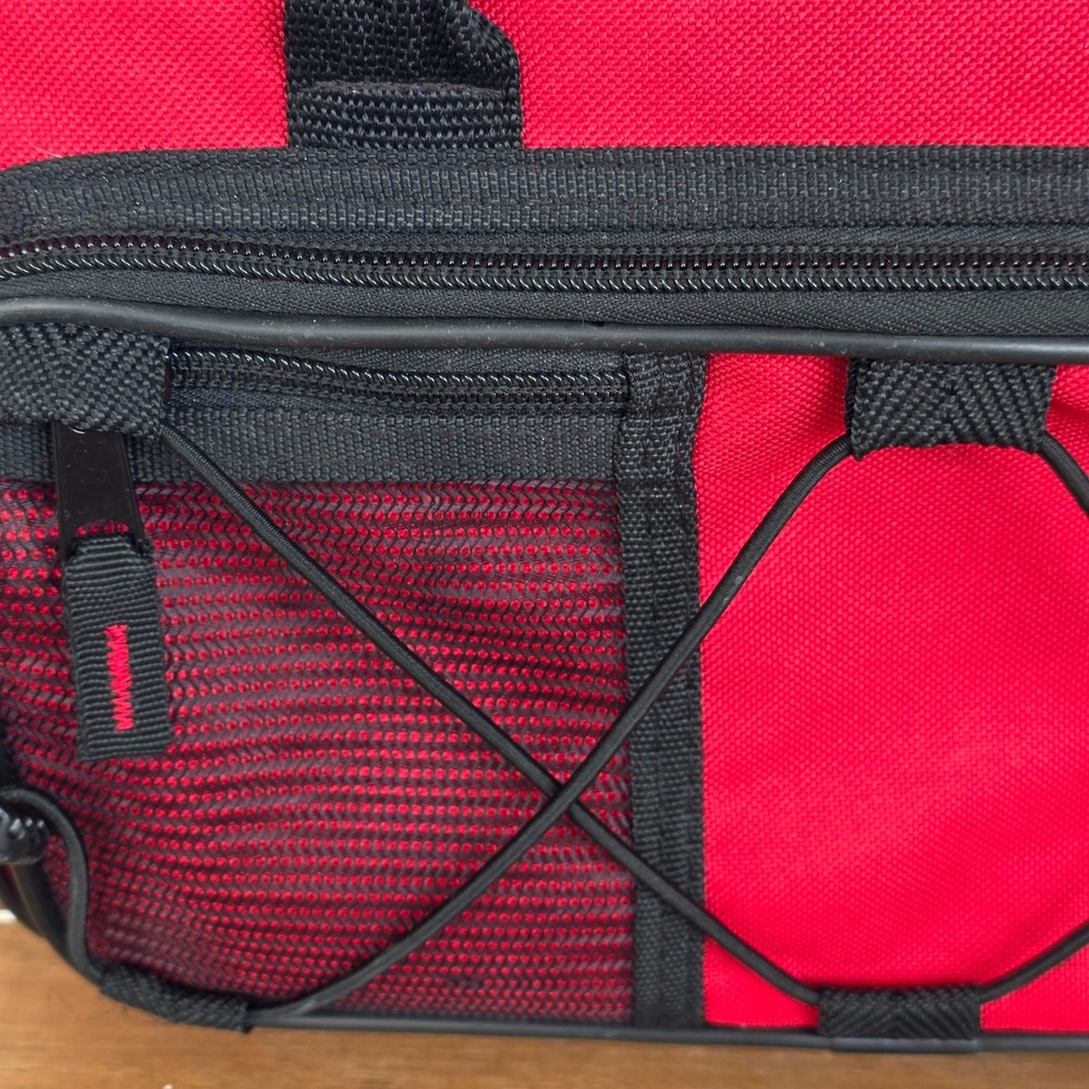 Gator Cases Red Padded Gear Bag Mixer Case with Shoulder Strap and Mesh Pocket - Picture 3 of 12